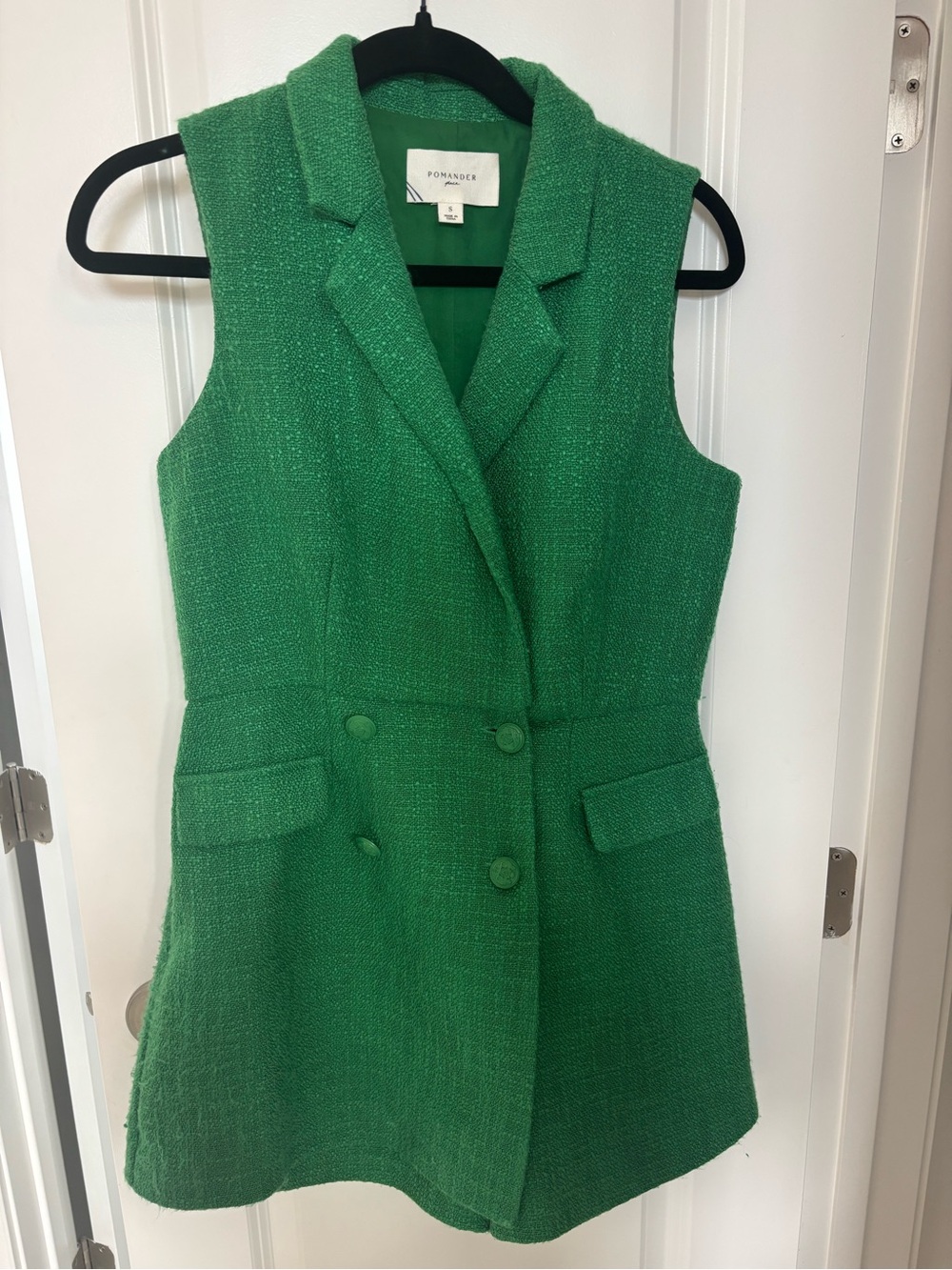 Tuckernuck Polander Place Kelly Green Tweed Campbell Romper